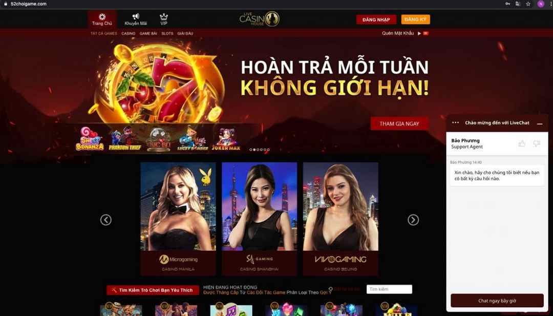 Thông tin về nhà cái Live Casino House